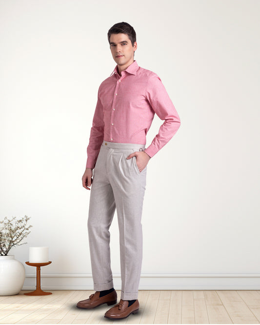 Vitale Barberis Canonico - Ecru Woolen Flannel