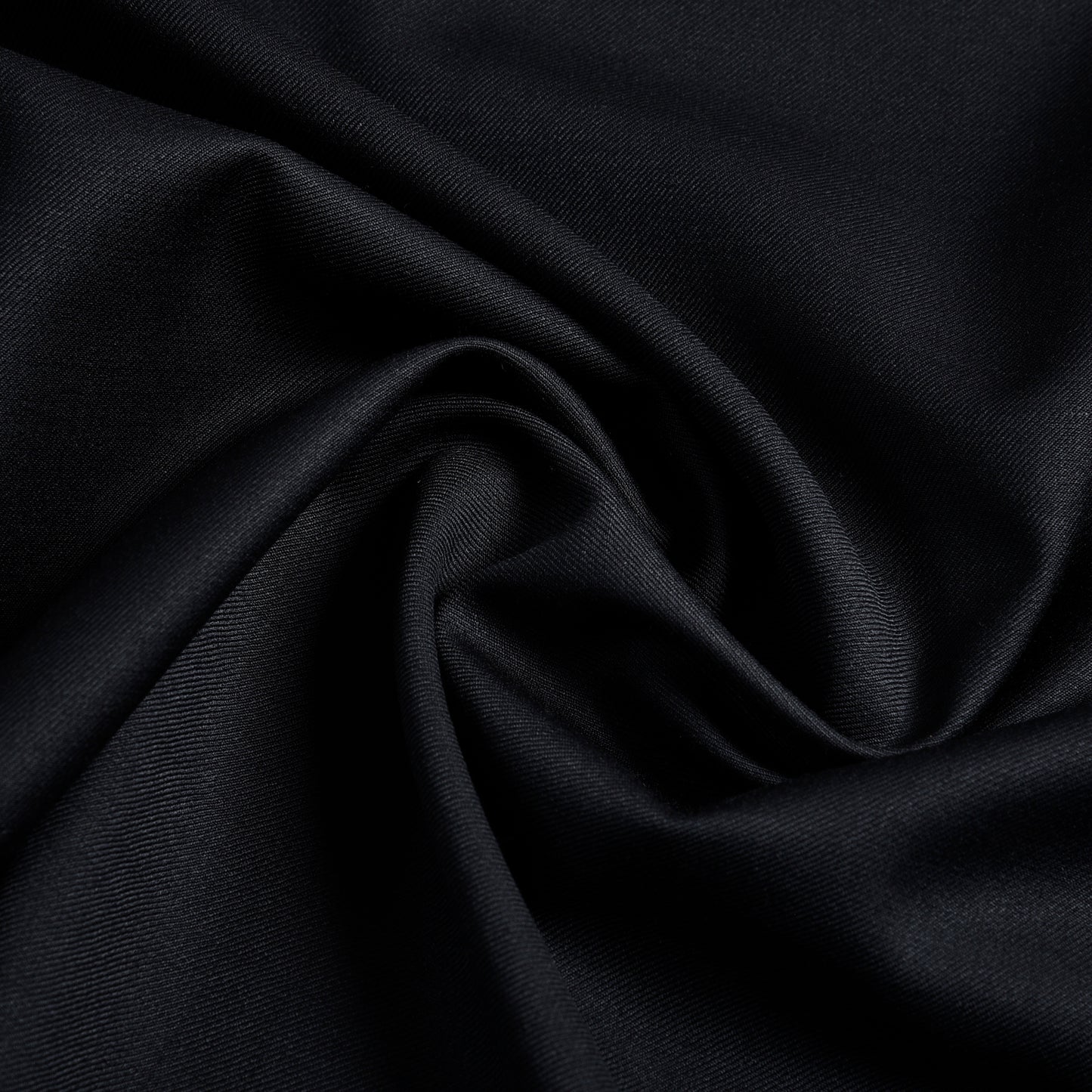 EZS Pleated Black Washable Wool Pant