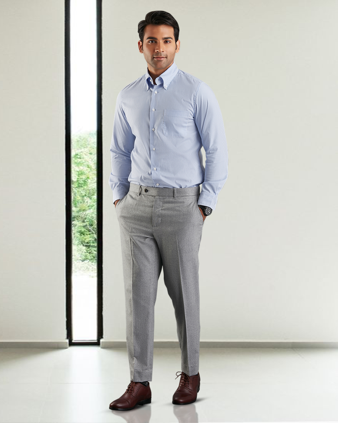 Vitale Barberis Canonico - Flannels Light Grey Dress Pant