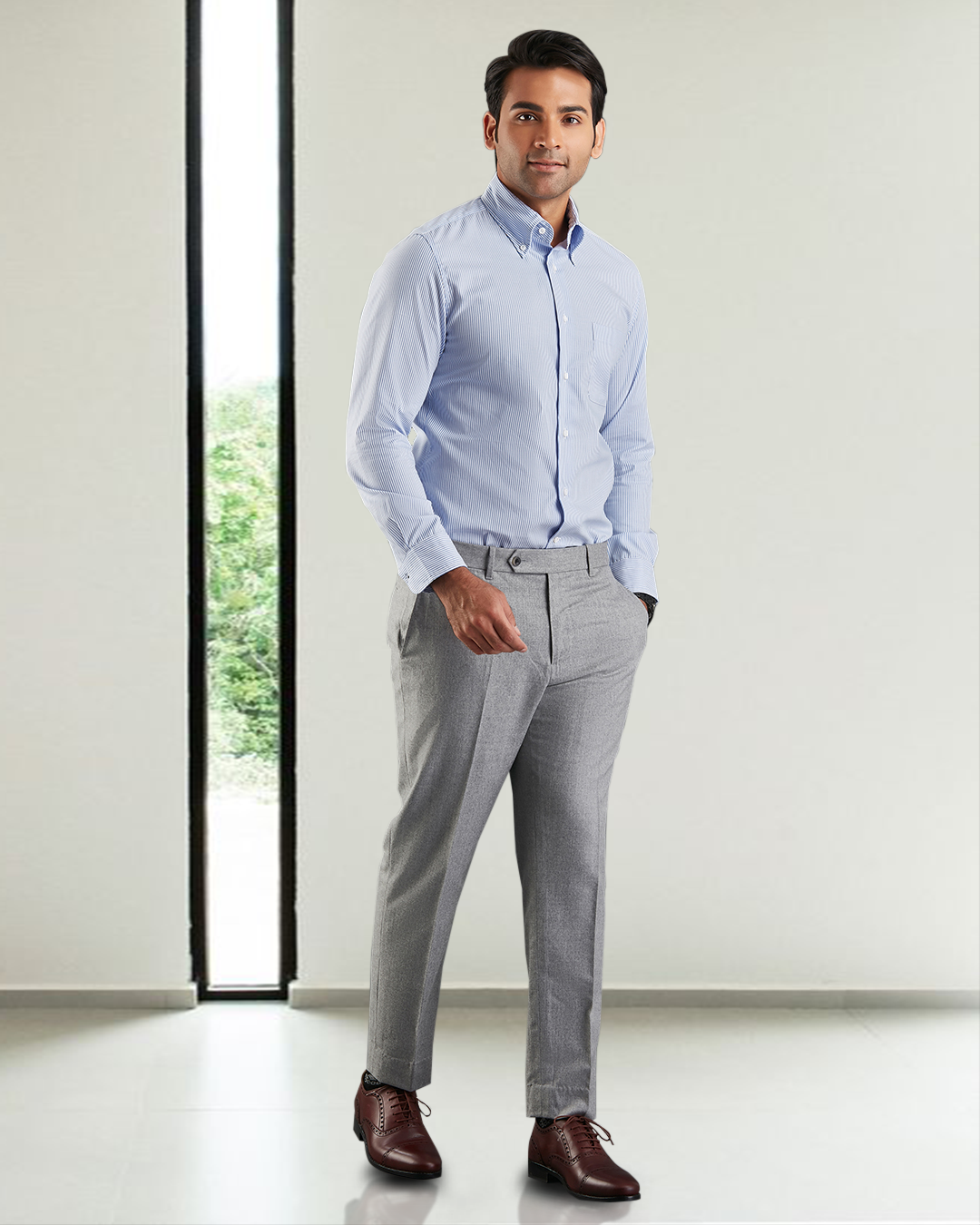 Vitale Barberis Canonico - Flannels Light Grey Dress Pant