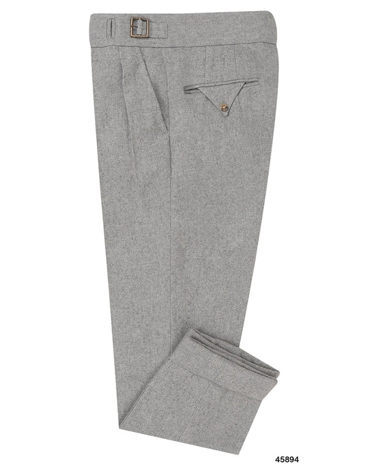 Gurkha Pant in Grey Wool Flannel