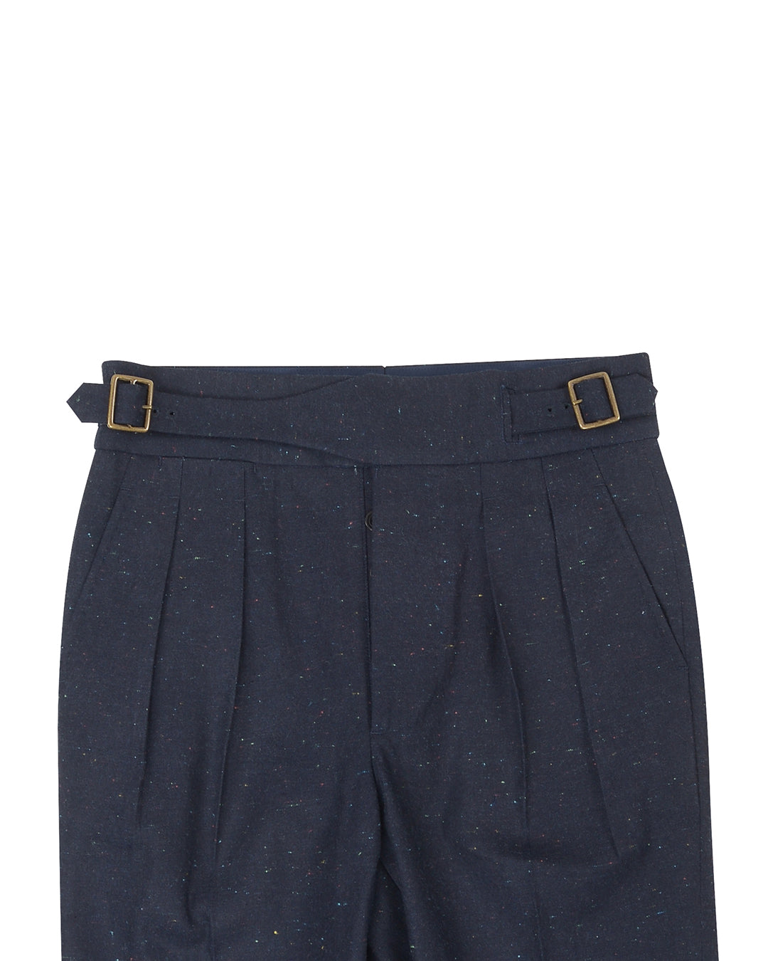 Gurkha Pant in Denim: Navy Multicolor Speckled