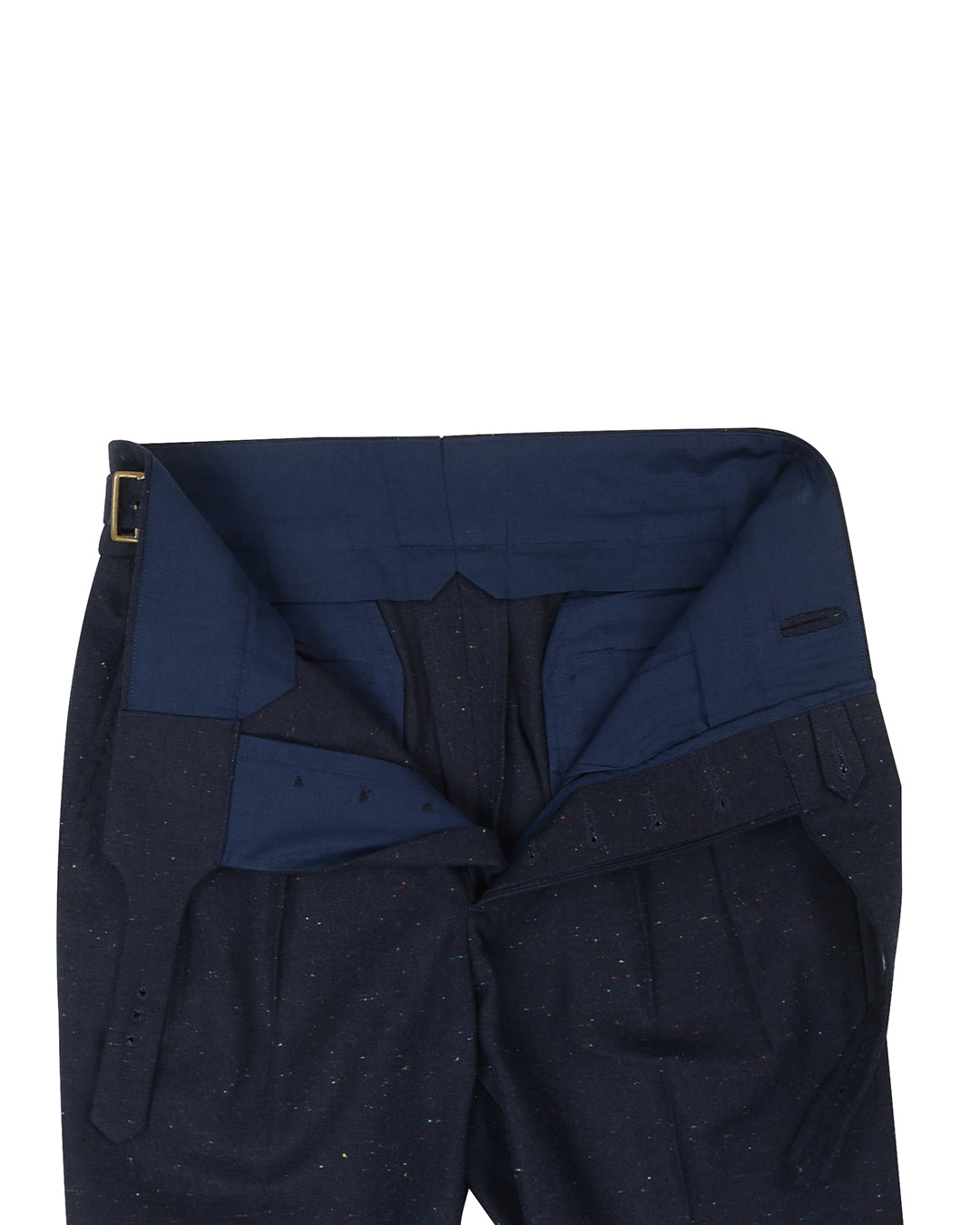 Gurkha Pant in Denim: Navy Multicolor Speckled