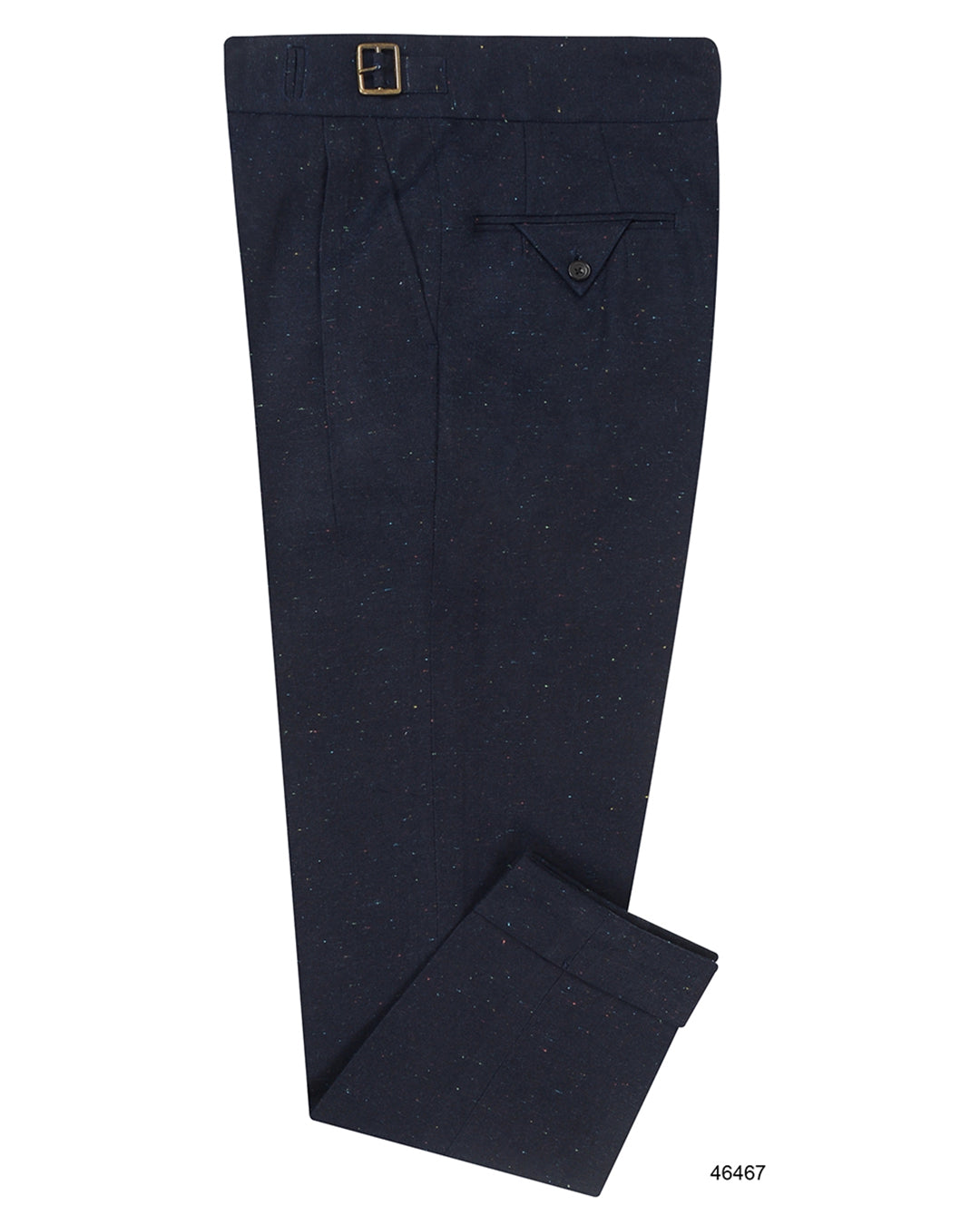 Gurkha Pant in Denim: Navy Multicolor Speckled