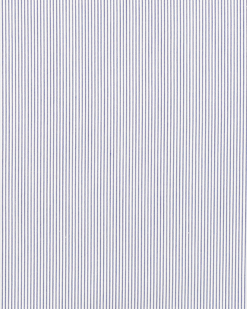 Blue Hairline Stripe On white Shirt