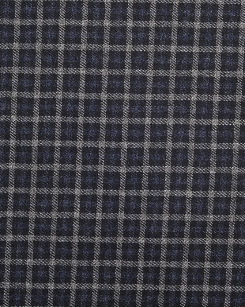 VBC Black & Grey Checks Twill