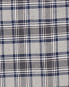 Dark Gull Grey Navy Plaid Flannel Work Shirt