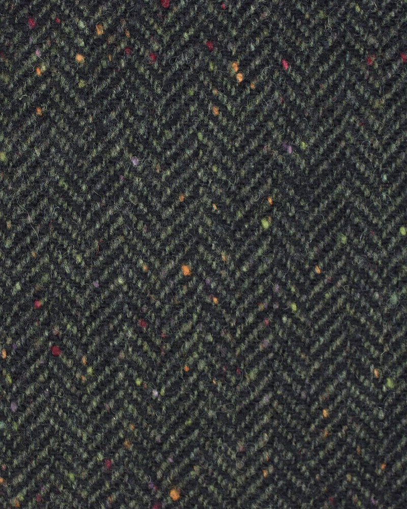 Molloy Herringbone Donegal Tweed Pants - Forest
