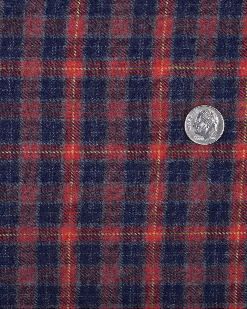 Red Navy Grey Tattersall Work Shirt