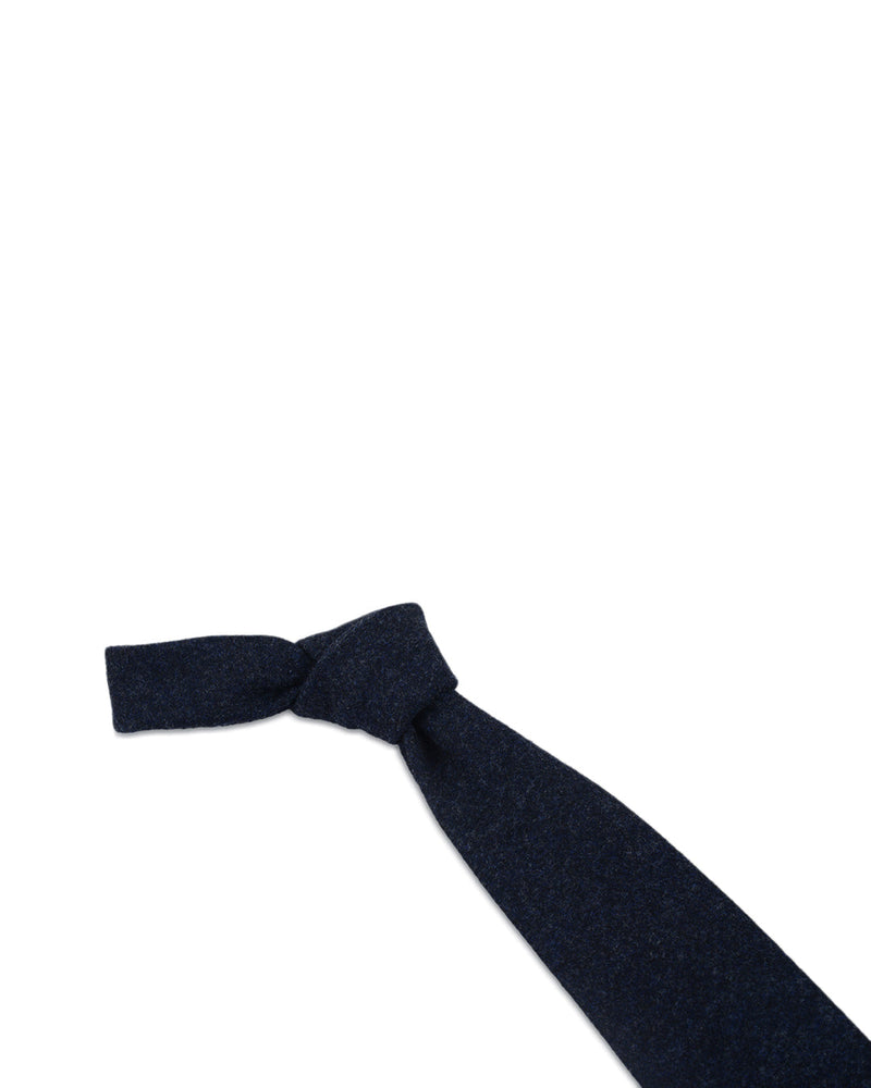 Dunkelblaue Flanell-Krawatte