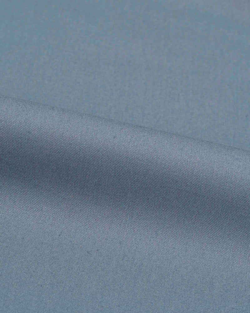 Baumwolle: Chino aus taubenblauem Twill