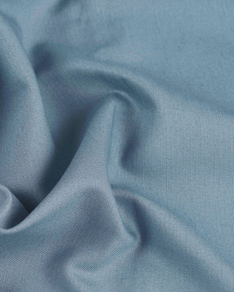 Baumwolle: Chino aus taubenblauem Twill