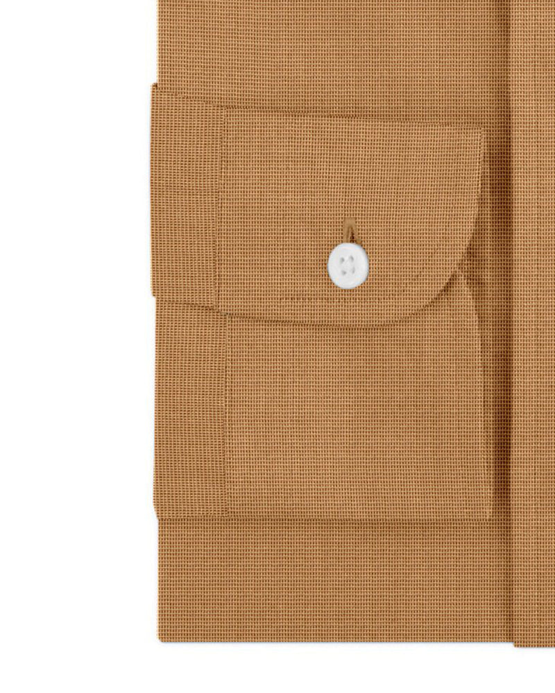 Baumwoll-Polyester: Sunset Orange End-on-End