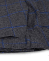 Holland &amp; Sherry Tweed Wollblau Himmelblau auf Dunkelgrau