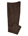Hose aus Baumwoll-Twill in Kaffeebraun
