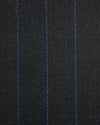 Dugdale Fine Worsted - Grey with Blue Pin Stripe