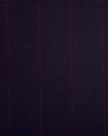 Dugdale Fine Worsted - Veste bleu marine à fines rayures rouges