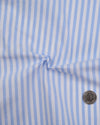 Powder Blue White Candy Stripes Seersucker