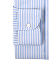 Powder Blue White Candy Stripes Seersucker