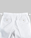 White Cotton Twill Dress Pant