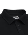 EZS Aria Black Long Sleeve Polo