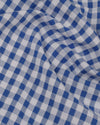 Blau-weiße Gingham-Karos