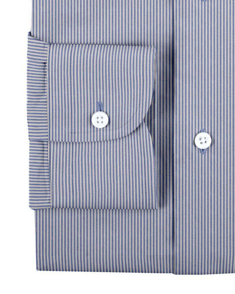 Blaues Bonbon-Streifen-Shirt