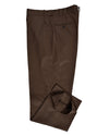 Hose aus Baumwoll-Twill in Kaffeebraun