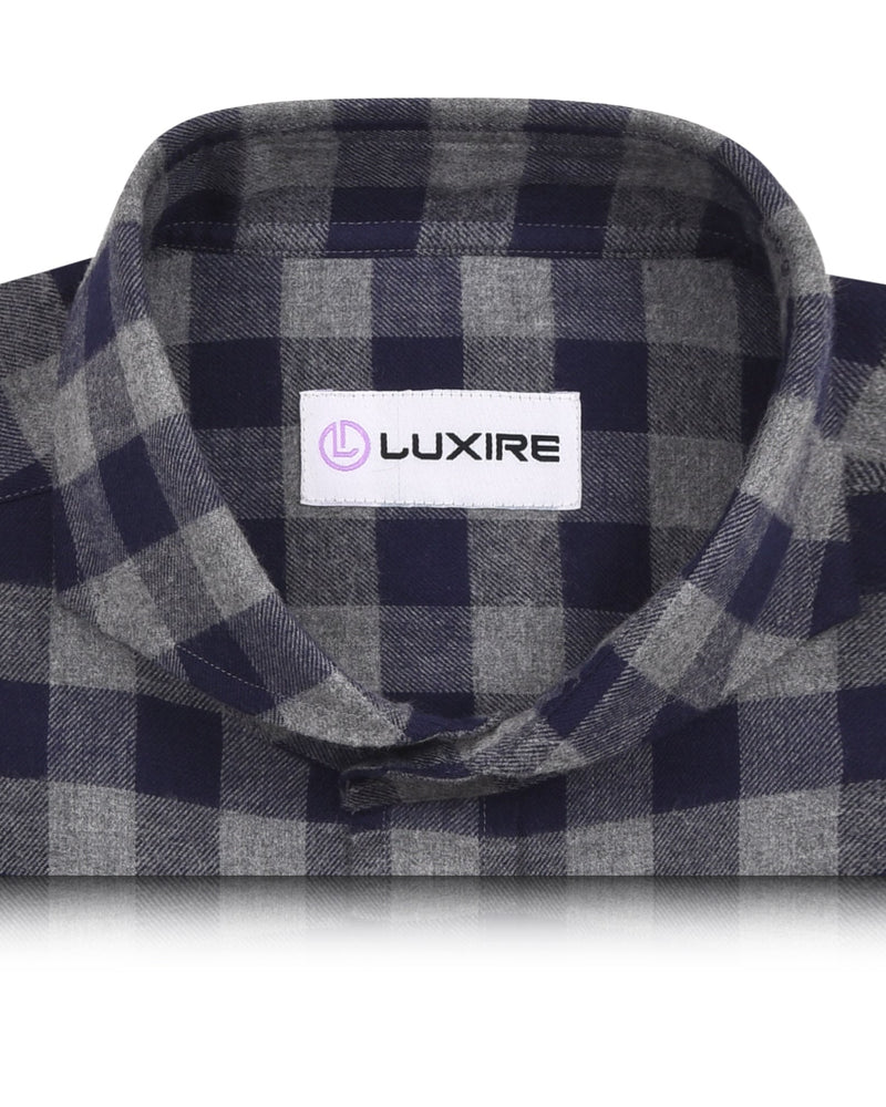 Chemise en flanelle grise à carreaux Navy Shepherd