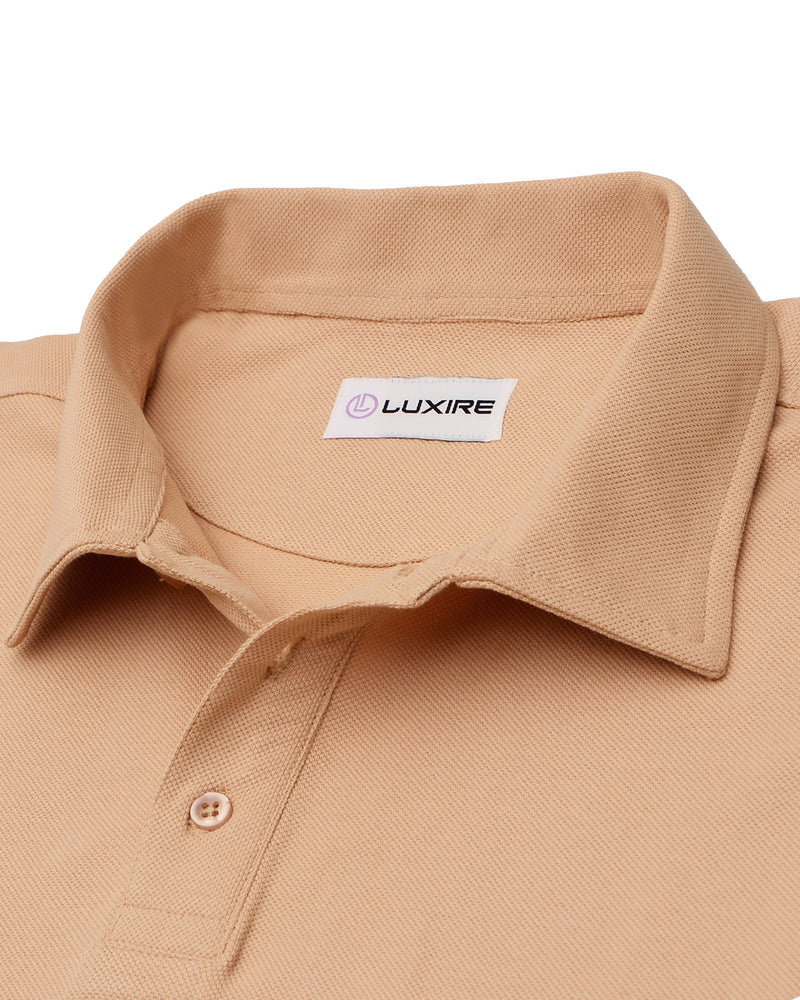 EZS Aria Beige Langarm-Polo