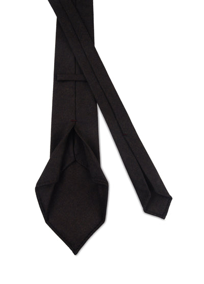 Dark Chocolate Brown Flannel Tie