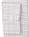 Zegna: Light Grey Pow Checks