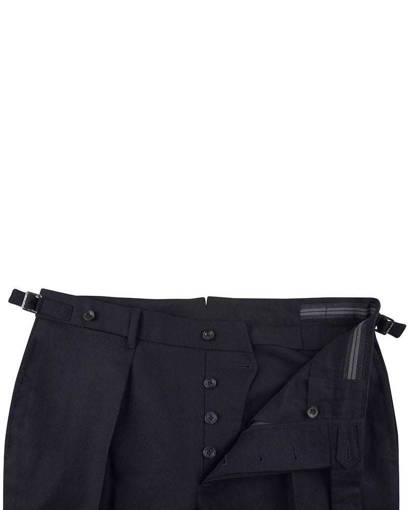 Flanelle Dugdale : Sergé bleu marine foncé 14 oz