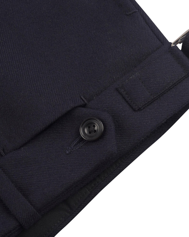 Flanelle Dugdale : Sergé bleu marine foncé 14 oz