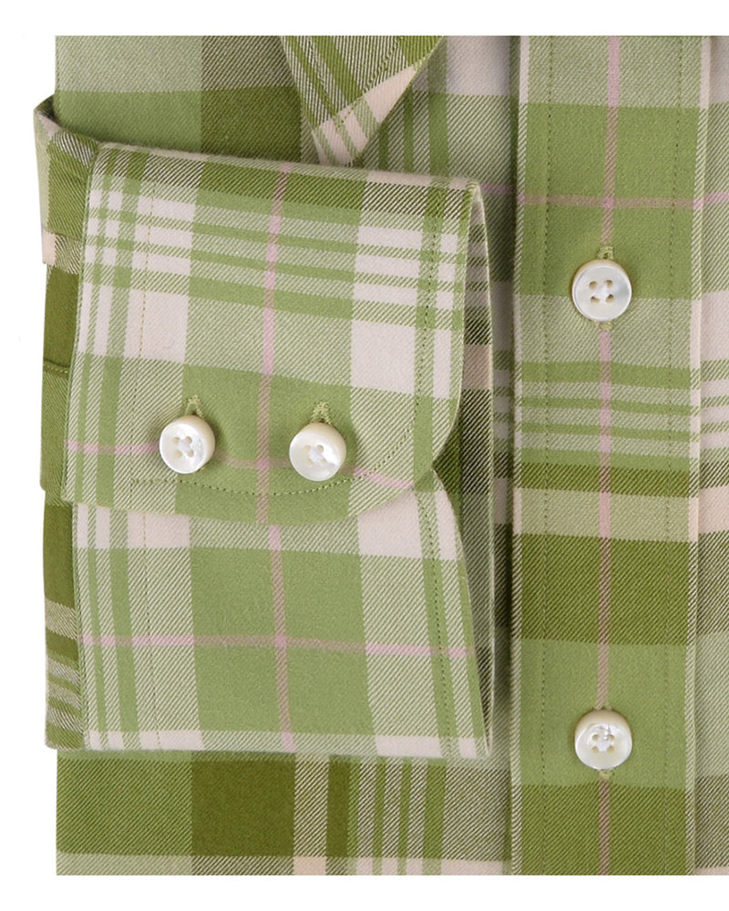 Twill Tartan Checks - Olivgrün