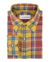 Été doux et lumineux : Madras jaune et rouge