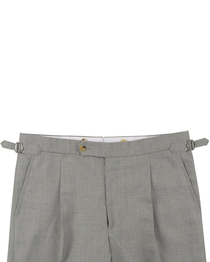 Holland &amp; Sherry Crispaire Light Grey Solid
