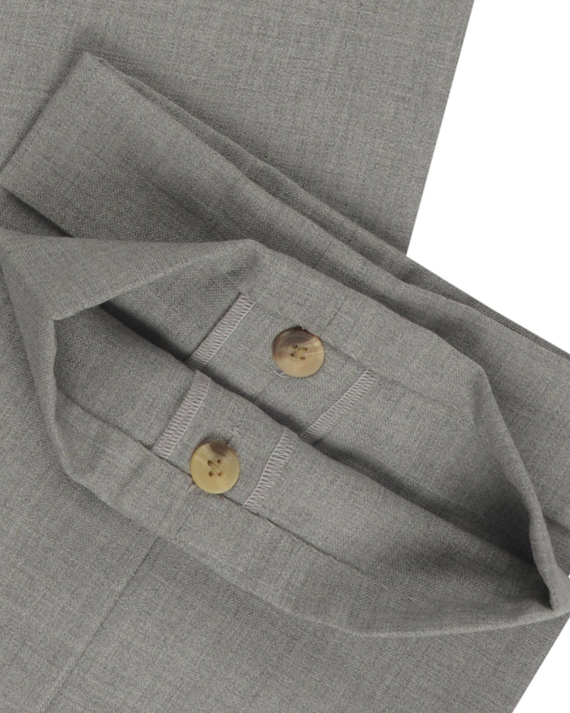 Holland &amp; Sherry Crispaire Light Grey Solid