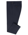 Dugdale Feine Kammgarnhose - Blauer Stecknadelkopf