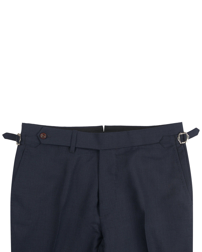 Dugdale Feine Kammgarnhose - Blauer Stecknadelkopf
