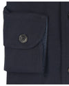 Dark Navy Flannel Work Shirt