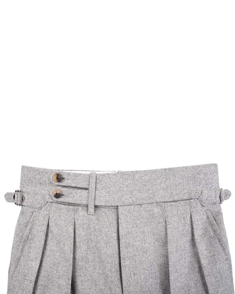 Chemise en flanelle Minnis - Gris clair uni
