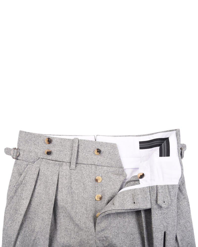 Chemise en flanelle Minnis - Gris clair uni