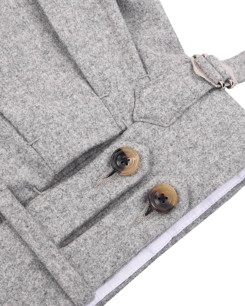 Chemise en flanelle Minnis - Gris clair uni
