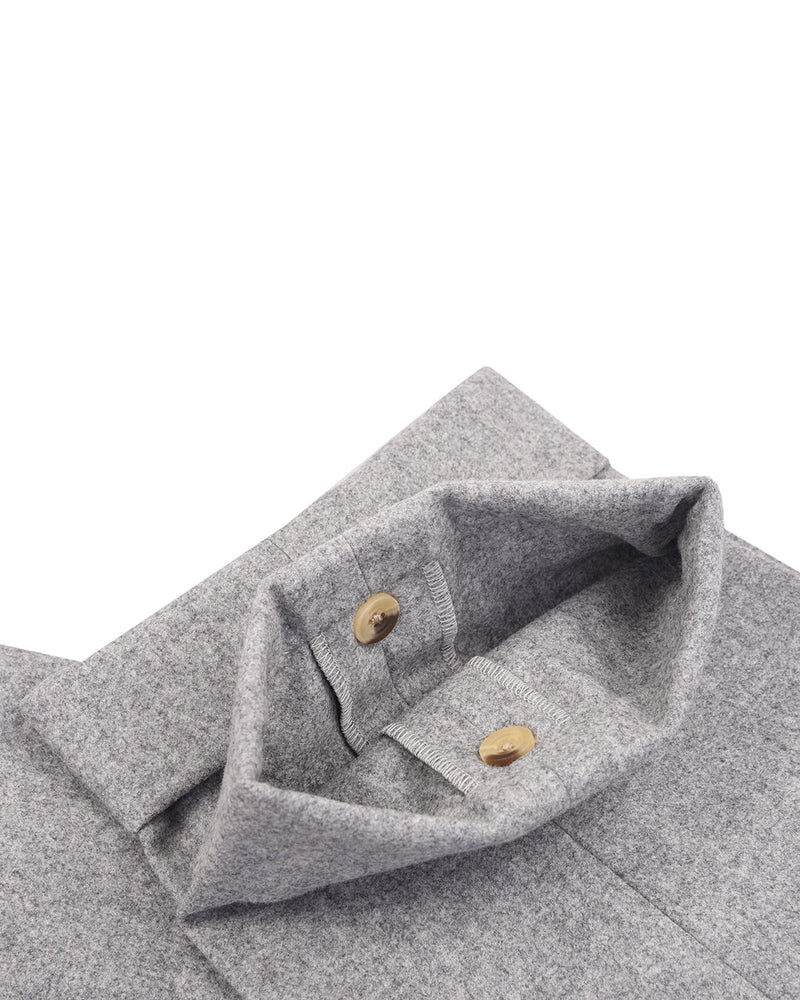 Chemise en flanelle Minnis - Gris clair uni