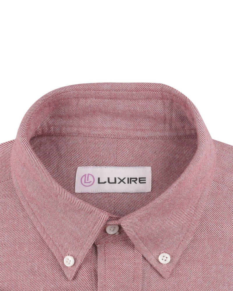 Rotes Flanellhemd aus Twill