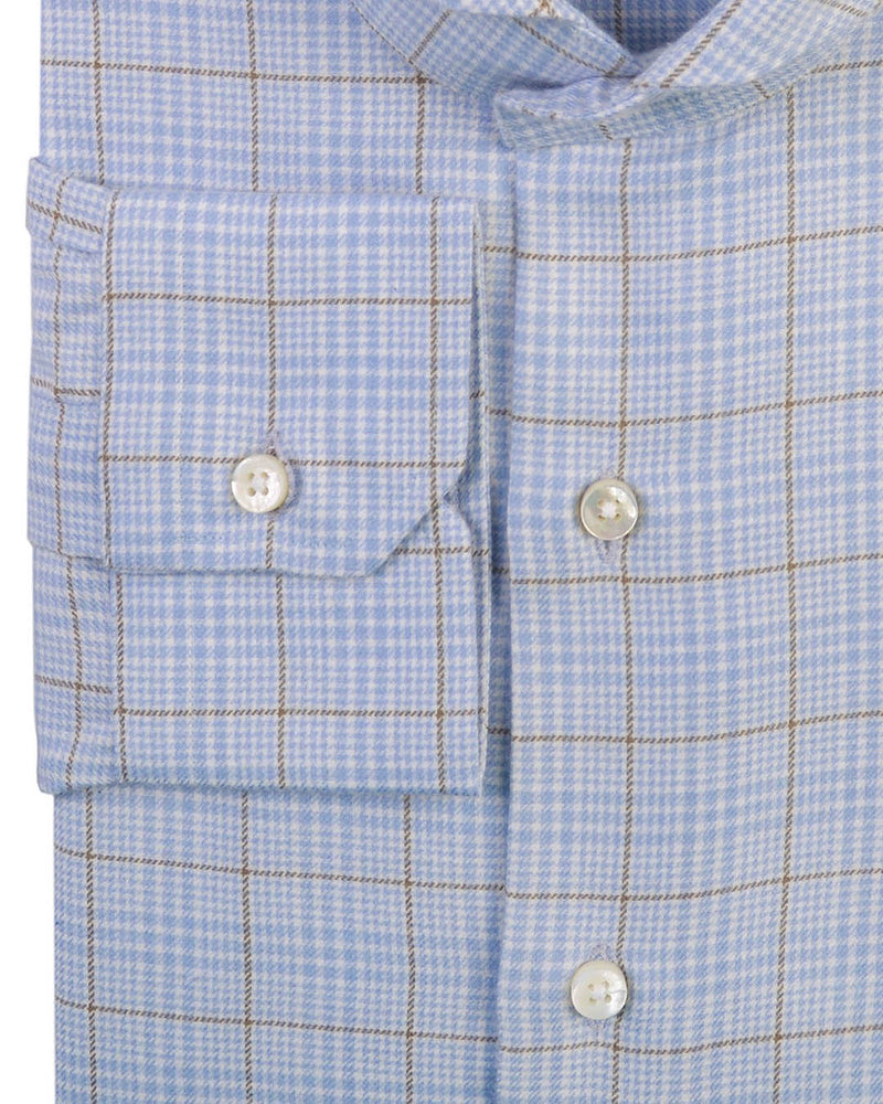 Cashmerello Alumo: Pastle Blue Olive Glen Checks