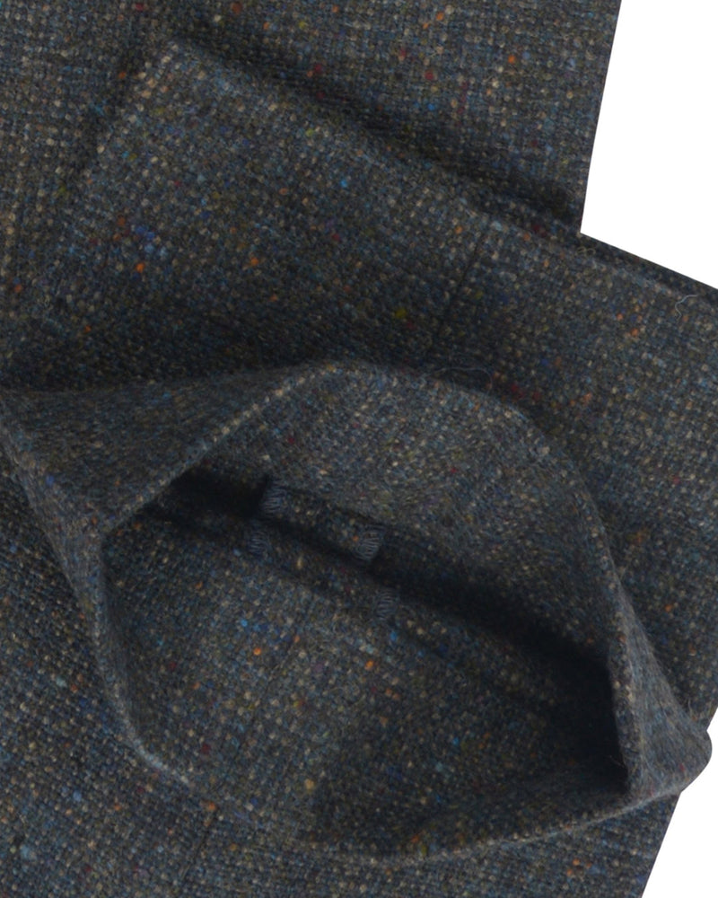 Molloy Plain Donegal Tweed Hose - Kieferngrün