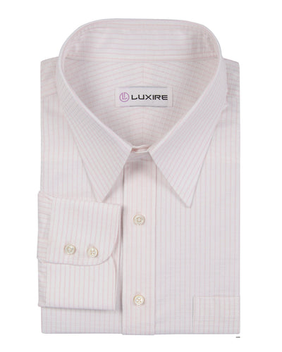 Lustrous Pink White Graph Checks Twill