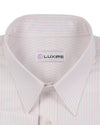 Glänzendes Twill mit Karomuster in Rosa und Weiß